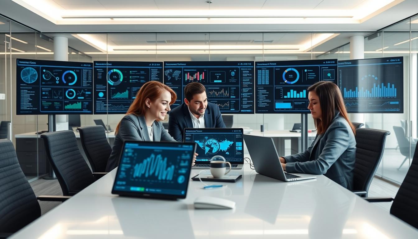 Enterprise software dashboards and business process automation